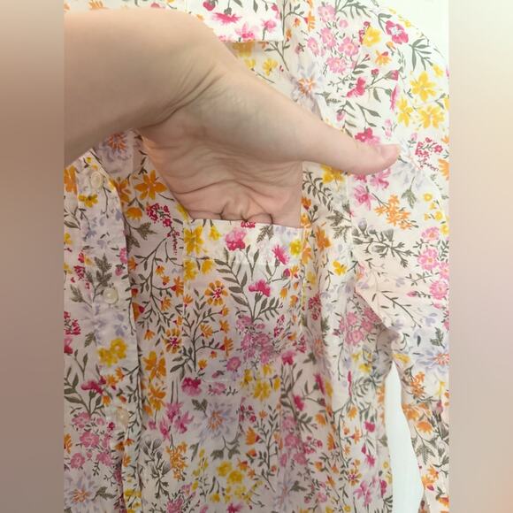 Old Navy The Classic Shirt Ditsy-Floral Print Classic Shirt Colorful Size Small - Picture 3 of 7